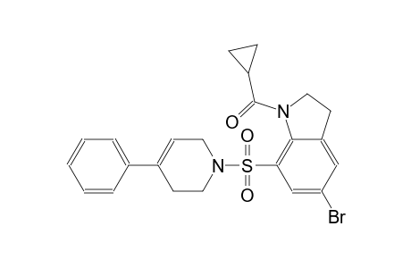 1H-indole, 5-bromo-1-(cyclopropylcarbonyl)-7-[(3,6-dihydro-4-phenyl-1(2H)-pyridinyl)sulfonyl]-2,3-dihydro-