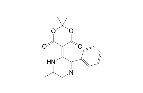 2,2-dimethyl-5-(6-methyl-3-phenyl-5,6-dihydropyrazin-2(1H)-ylidene)-1,3-dioxane-4,6-dione