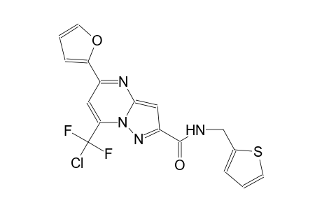 7-[chloranyl-bis(fluoranyl)methyl]-5-(furan-2-yl)-N-(thiophen-2-ylmethyl)pyrazolo[1,5-a]pyrimidine-2-carboxamide