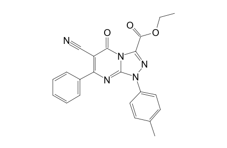 Ethyl-6-cyano-7-phenyl-1-(4-methylphenyl)-[1,2,4]-triazolo[4,3-a]pyrimidin-5(1H)-one-3-carboxylate