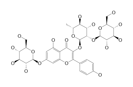 KAEMPFEROL-3-O-ALPHA-L-(2-O-BETA-D-GLUCOPYRANOSYL)-RHAMNOPYRANOSIDE-7-O-BETA-D-GLUCOPYRANOSIDE
