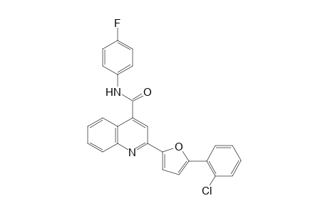 2-[5-(2-chlorophenyl)-2-furanyl]-N-(4-fluorophenyl)-4-quinolinecarboxamide