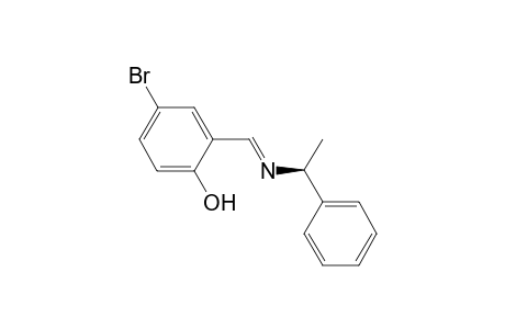 (S,E)-4-Bromo-2-((1-phenylethylimino)methyl)phenol