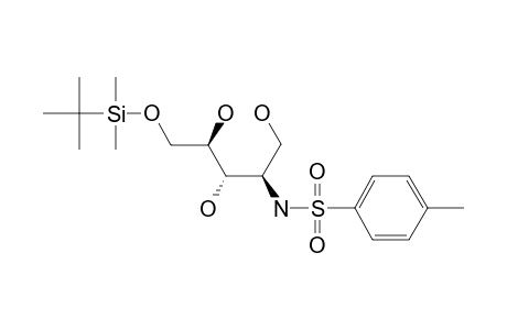 (2R,3R,4R)-(+)-5-(TERT.-BUTYLDIMETHYLSILYLOXY)-2-TOSYLAMINOPENTANE-1,3,4-TRIOL