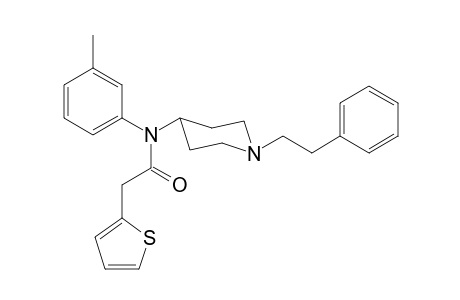 N-3-Methylphenyl-N-[1-(2-phenylethyl)piperidin-4-yl]-2-(thiophen-2-yl)acetamide