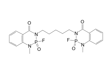 1,5-Bis(5,6-benzo-1-methyl-2-fluoro-2-oxo-1,3,2-diazaphosphorin-4-on-3-yl)pentane