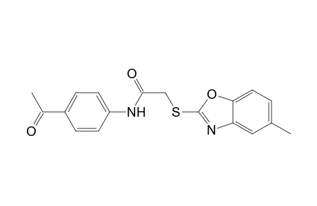N-(4-Acetylphenyl)-2-(5-methylbenzoxazol-2-ylthio)acetamide