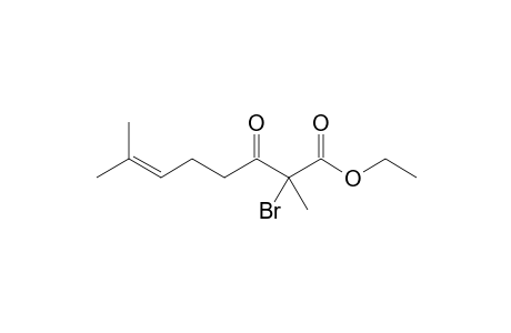 Ethyl 2-Bromo-2-methyl-3-oxo-7-methyloct-6-en-1-oate