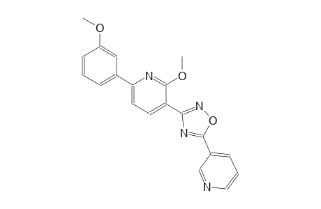 2-methoxy-6-(3-methoxyphenyl)-3-[5-(3-pyridinyl)-1,2,4-oxadiazol-3-yl]pyridine