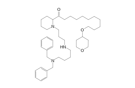 1-{1'-{3'-[4"'-(Dibenzylamino)butyl]aminopropyl}piperidin-2'''-yl}-11-[(tetrahydro-2H-pyran-2-yl)oxy]undecan-4-one
