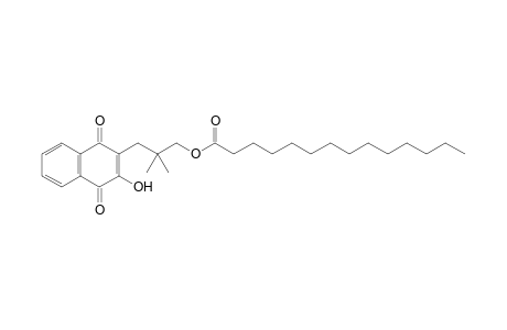 3-(1,4-Dihydro-2-hydroxy-1,4-dioxonaphthalen-3-yl)-2,2-dimethylpropyl Tetradecanoate