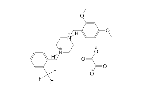 1-(2,4-dimethoxybenzyl)-4-[2-(trifluoromethyl)benzyl]piperazinediium oxalate