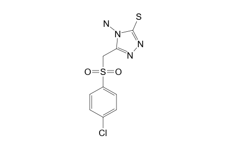4-AMINO-5-[(4-CHLOROPHENYL)-SULFONYLMETHYL]-4H-[1,2,4]-TRIAZOLE-3-THIOL