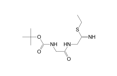 Ethanimidothioic acid, 2-[[[[(1,1-dimethylethoxy)carbonyl]amino]acet yl]amino]-, ethyl ester