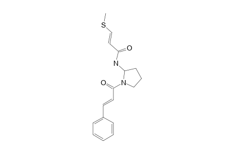 AGLAMIDE_A;(E,E)-N-CINNAMOYL-2-[3-(METHYLTHIO)-PROPENOYLAMINO]-PYRROLIDINE