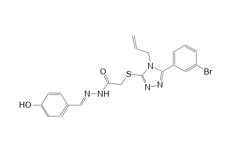 2-{[4-allyl-5-(3-bromophenyl)-4H-1,2,4-triazol-3-yl]sulfanyl}-N'-[(E)-(4-hydroxyphenyl)methylidene]acetohydrazide