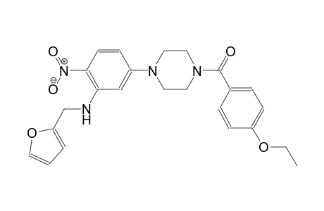 5-[4-(4-ethoxybenzoyl)-1-piperazinyl]-N-(2-furylmethyl)-2-nitroaniline