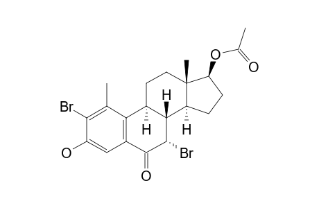 2,7-ALPHA-DIBROMO-17-BETA-ACETOXY-3-HYDROXY-1-METHYLESTRA-1,3,5(10)-TRIENE-6-ONE