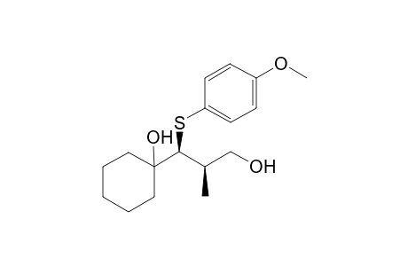 (2R,3S)-3-(1-Hydroxycyclohexyl)-3-(4-methoxyphenylsulfanyl)-2-methylpropan-1-ol
