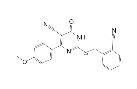 5-pyrimidinecarbonitrile, 2-[[(2-cyanophenyl)methyl]thio]-1,6-dihydro-4-(4-methoxyphenyl)-6-oxo-