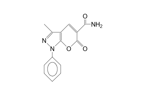 5-Carboxamido-3-methyl-1-phenyl-2H-pyrano(2,3-C)pyrazol-6-one
