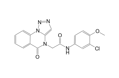 [1,2,3]triazolo[1,5-a]quinazoline-4-acetamide, N-(3-chloro-4-methoxyphenyl)-4,5-dihydro-5-oxo-