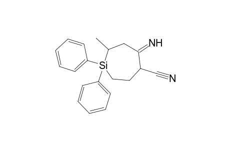 5-Imino-7-methyl-1,1-diphenyl-4-silepanecarbonitrile