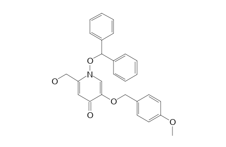 2-HYDROXYMETHYL-5-(PARA-METHOXYBENZYLOXY)-1-DIPHENYLMETHOXY-4-PYRIDONE