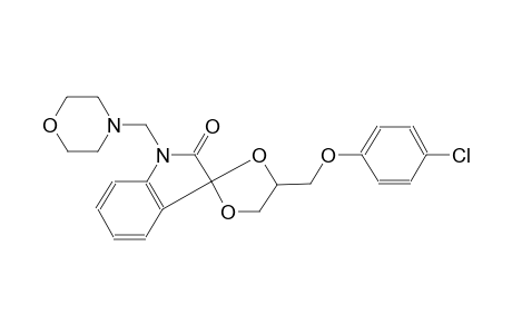 4'-((4-chlorophenoxy)methyl)-1-(morpholinomethyl)spiro[indoline-3,2'-[1,3]dioxolan]-2-one