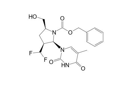 Benzyl (2R,3S,5S)-5-Hydroxymethyl-2-[5-methyl-2,4-dioxo-3,4-dihydropyrimidin-1(2H)-yl]-3-(difluoromethyl)pyrrolidine-1-carboxylate