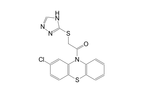2-chloro-10-[(4H-1,2,4-triazol-3-ylsulfanyl)acetyl]-10H-phenothiazine