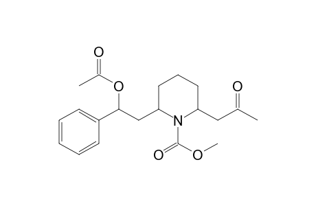 Methyl 2-(2-Acetoxy-2-phenylethyl)-6-(2-oxopropyl)piperidine-1-carboxylate