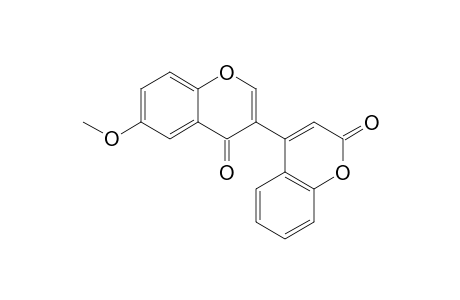 4-[4'-Oxo-6'-methoxybenzopyran-3'-yl]-coumarin