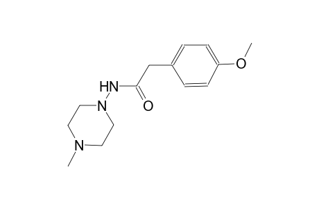 2-(4-methoxyphenyl)-N-(4-methyl-1-piperazinyl)acetamide