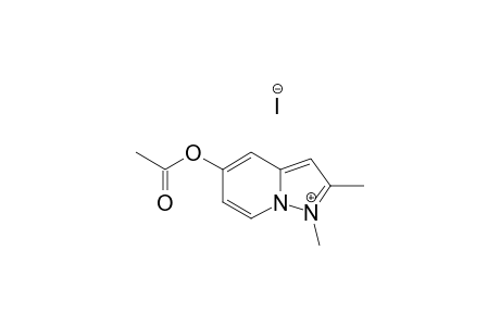 5-ACETOXY-1,2-DIMETHYLPYRAZOLO-[1,5-A]-PYRIDINIUM-IODIDE
