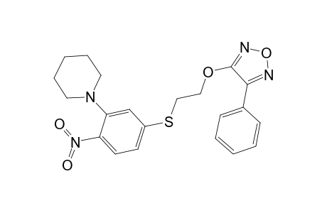 1-[2-nitro-5-({2-[(4-phenyl-1,2,5-oxadiazol-3-yl)oxy]ethyl}sulfanyl)phenyl]piperidine