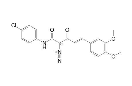 (E)-N-(4-chlorophenyl)-2-diazo-5-(3,4-dimethoxyphenyl)-3-oxopent-4-enamide