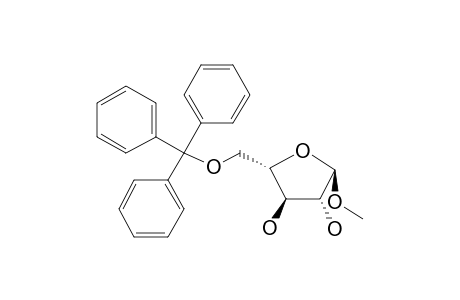 Methyl 5-o-trityl-alpha-L-arabinofuranoside