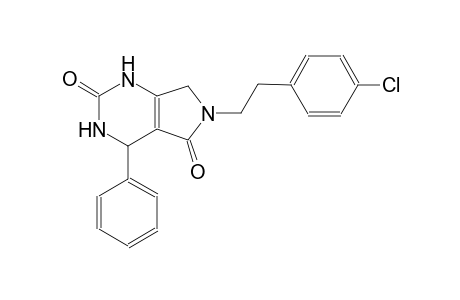 1H-pyrrolo[3,4-d]pyrimidine-2,5-dione, 6-[2-(4-chlorophenyl)ethyl]-3,4,6,7-tetrahydro-4-phenyl-