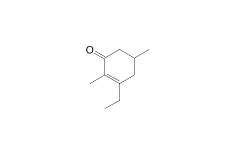 3-ethyl-2,5-dimethylcyclohex-2-en-1-one