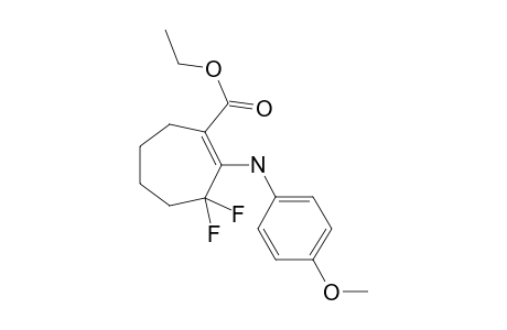 3,3-DIFLUORO-1-(ETHOXYCARBONYL)-2-(4-METHOXYPHENYLAMINO)-1-CYCLOHEPTENE