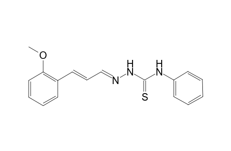 2-(E)-3-[(2-Methoxyphenyl)allylidene)-N-phenylhydrazinecarbothioamide