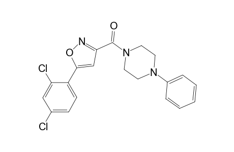 [5-(2,4-Dichlorophenyl)-1,2-oxazol-3-yl](4-phenylpiperazin-1-yl)methanone