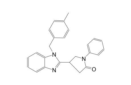 2-pyrrolidinone, 4-[1-[(4-methylphenyl)methyl]-1H-benzimidazol-2-yl]-1-phenyl-