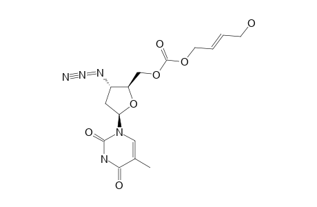 3'-AZIDO-3'-DEOXYTHYMIDIN-5'-YL-O-(TRANS-4-HYDROXYBUT-2-ENYL)-CARBONATE
