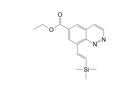 (E)-Ethyl 8-(2-(trimethylsilyl)vinyl)cinnoline-6-carboxylate