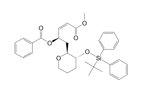 (1R)-1-[[(2S,3R)-3-(tert-Butyldiphenylsiloxy)tetrahydropyran-2-yl]methyl]-3-(methoxycarbonyl)-(Z)-allyl Benzoate