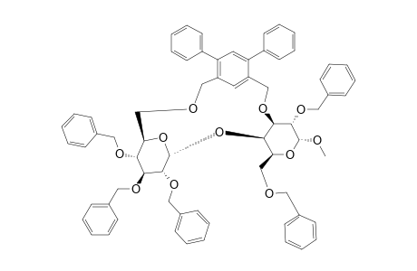 METHYL-3,6'-O-(4,6-DIPHENYL-1,3-XYLYLENE)-(2,3,4-TRI-O-BENZYL-ALPHA-D-GLUCOPYRANOSYL-(1'->4)-2,6-DI-O-BENZYL-ALPHA-D-GALACTOPYRANOSIDE