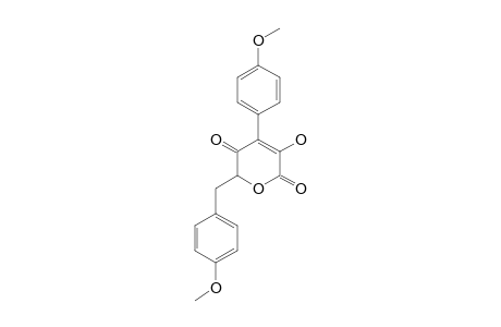 3-HYDROXY-4-(4'-METHOXYPHENYL)-6-(4''-METHOXYPHENYL)-METHYL-2H-PYRAN-2,5(6H)-DIONE