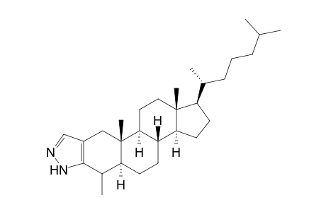 2'H-Cholest-2-eno[3,2-c]pyrazole, 4-methyl-, (5.alpha.)-